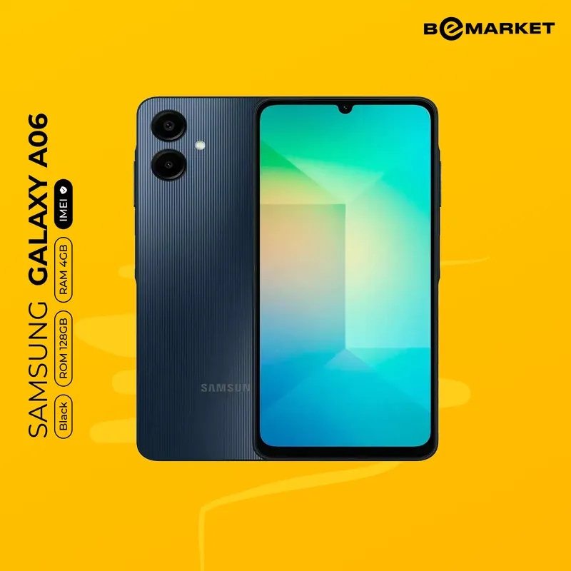 Samsung Galaxy A06, Black, 4/128 GB 1 Samsung Galaxy A06, Black, 4/128 GB 1