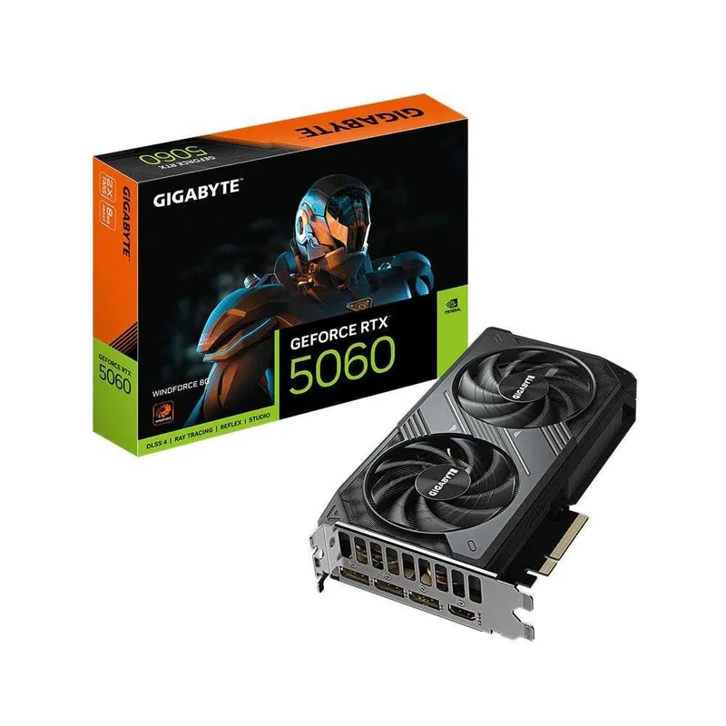 Видеокарта Gigabyte GeForce RTX 5060 8GB WINDFORCE MAX OC Видеокарта Gigabyte GeForce RTX 5060 8GB WINDFORCE MAX OC