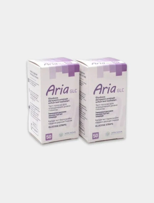 Тест полоски для глюкометра Aria GLC 1