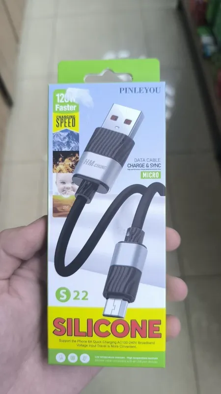 Type-C- Micro kabel, 120W tezkor zaryad, 1m. — фото 3