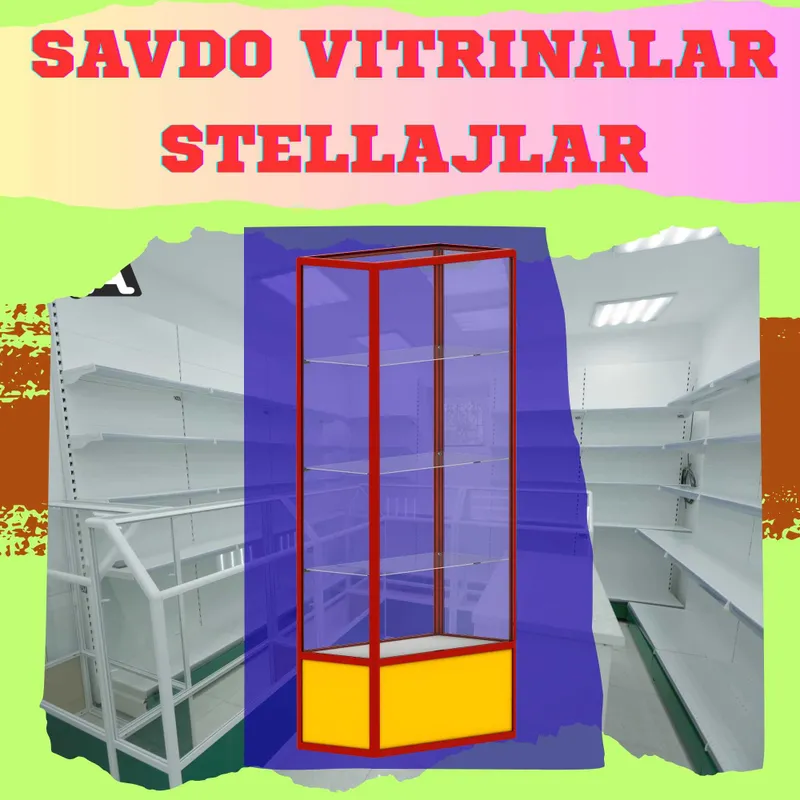 Стеллаж, торговое оборудование,savdo stellaj vitrina tokcha 1
