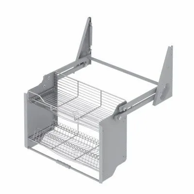 Сушка для посуды STARAX. Подъёмная в верхню секцию. Антрацит 4