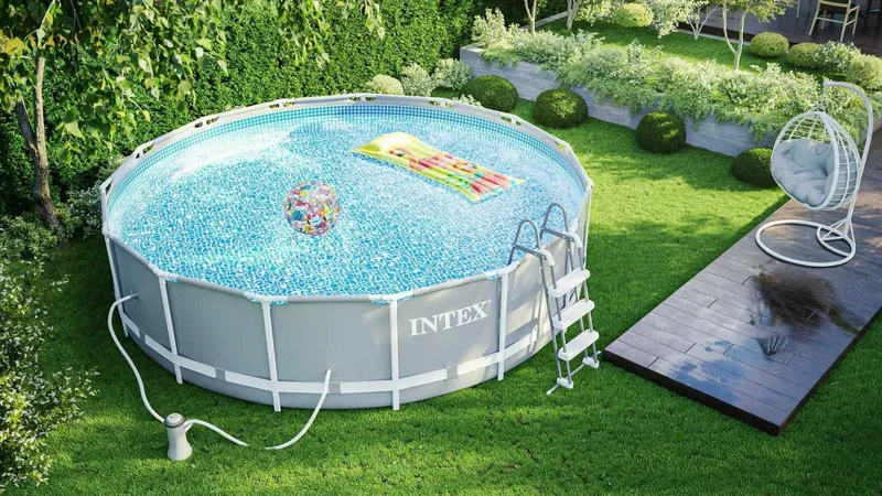 Каркасный бассейн "Intex Prism Frame" 457х122см, 26726, 16805 л 7 Каркасный бассейн "Intex Prism Frame" 457х122см, 26726, 16805 л 7