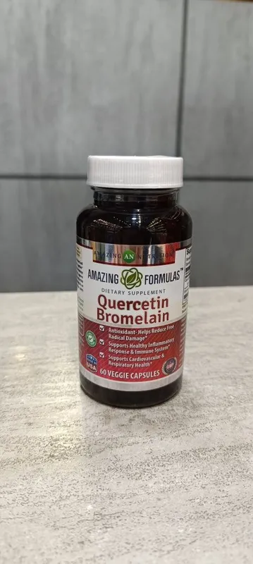 Amazing formulas quercetin and bromelain 60 veggie capsules Amazing formulas quercetin and bromelain 60 veggie capsules