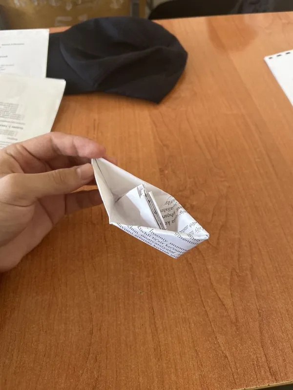 Уникальный кораблик из качественной бумаги