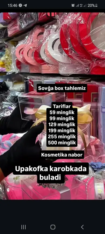 Sovğa box taxlemiz