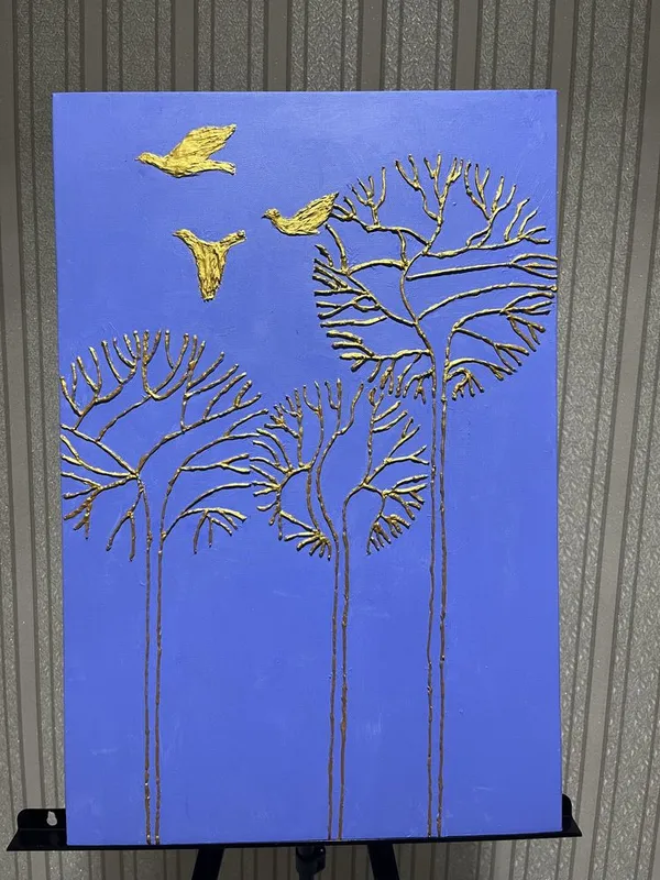 Kartinalar Art kaligrafiya obstrakt interier 8
