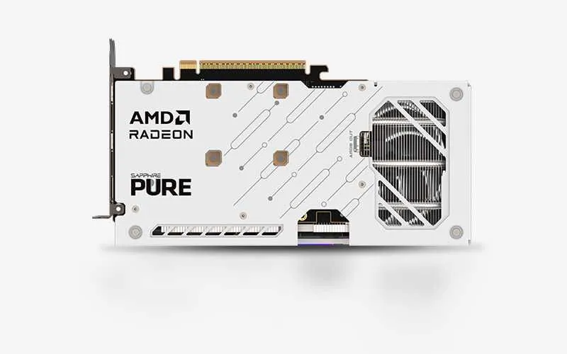 ; Видеокарта SAPPHIRE Pure AMD RADEON RX9060XT 16Gb white — фото 5