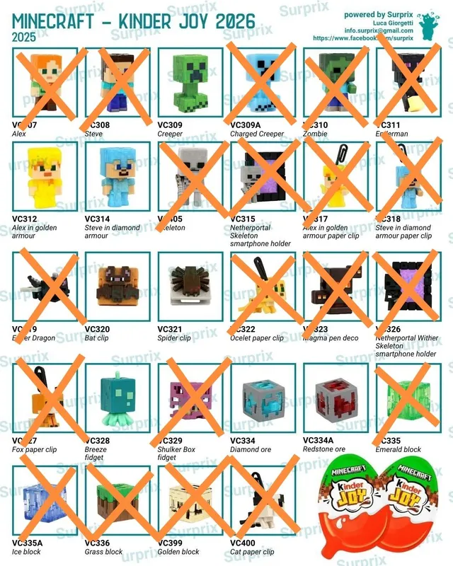"Kinder Joy Minecraft" va "Kinder Joy ST" — фото 1