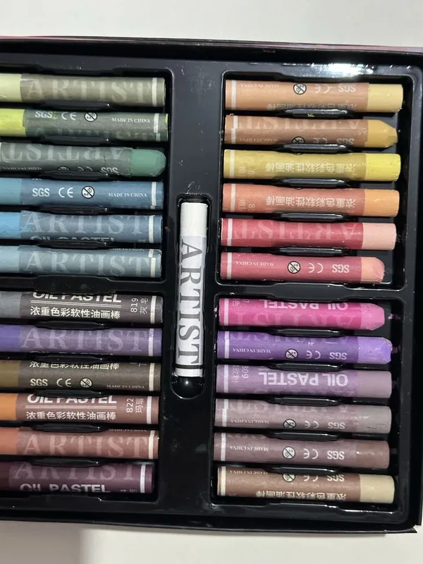 Масляная пастель Soft oil pastels мелки разноцветные — фото 4