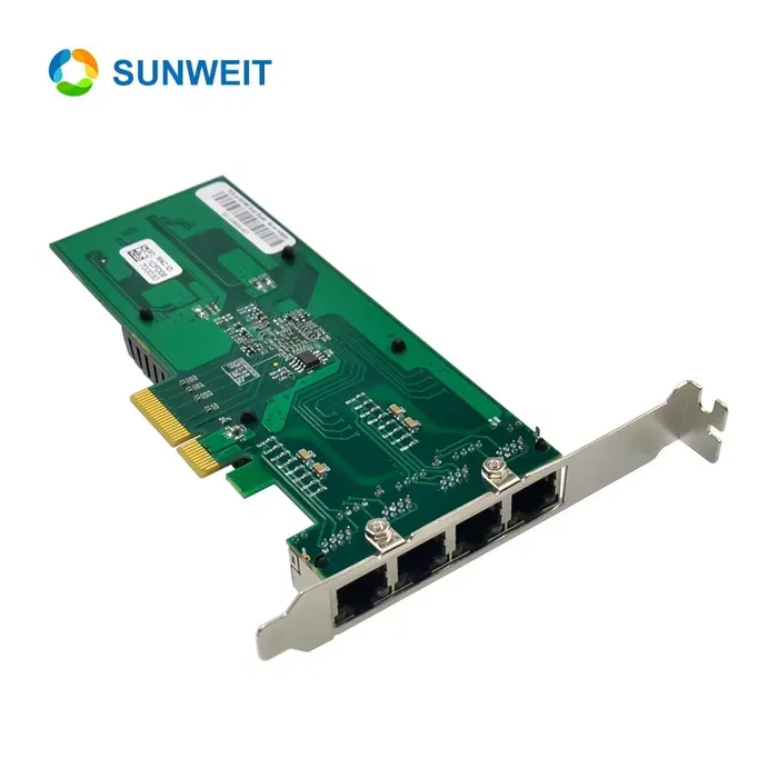 PCi-e Intel i350-T4 Quad RJ45 GigabitСетевая карта 4