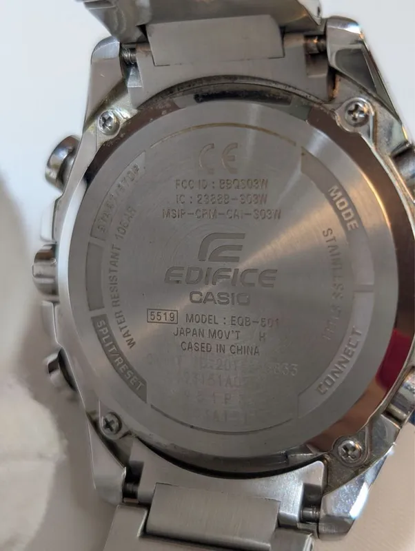 CASIO EDIFICE EQB-501XDB, Tough Solar, Bluetooth, Xronograf 4 CASIO EDIFICE EQB-501XDB, Tough Solar, Bluetooth, Xronograf 4