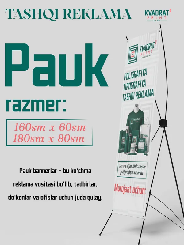 pauk tashqi reklama xizmati pauk tashqi reklama xizmati