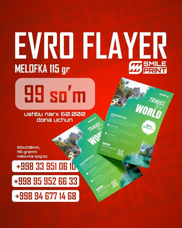 Qog'oz paket A5 Bloknot Evro Flayer — фото 2