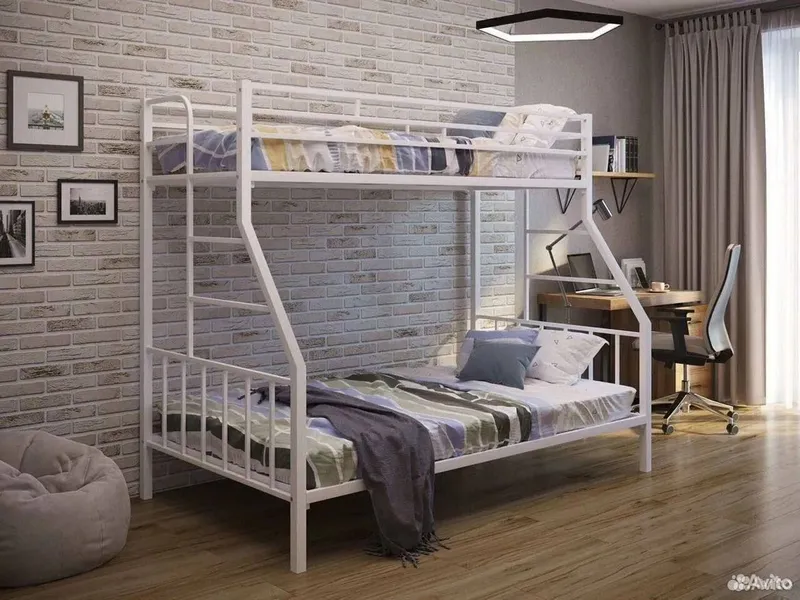 Двухъярусная кровать Loft krovat темир крават metal kalavat Лофт 4 Двухъярусная кровать Loft krovat темир крават metal kalavat Лофт 4