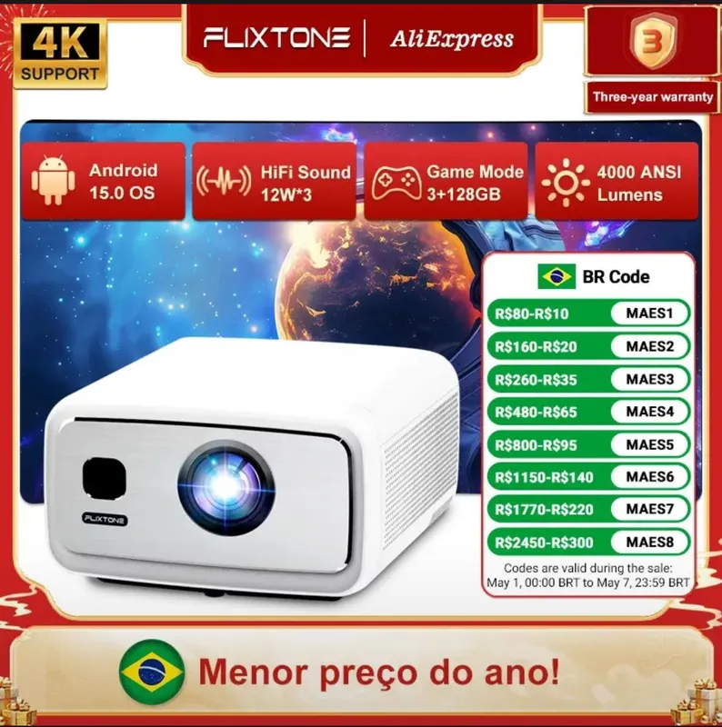 Проектор Flixtone D9w ultra 2 Проектор Flixtone D9w ultra 2