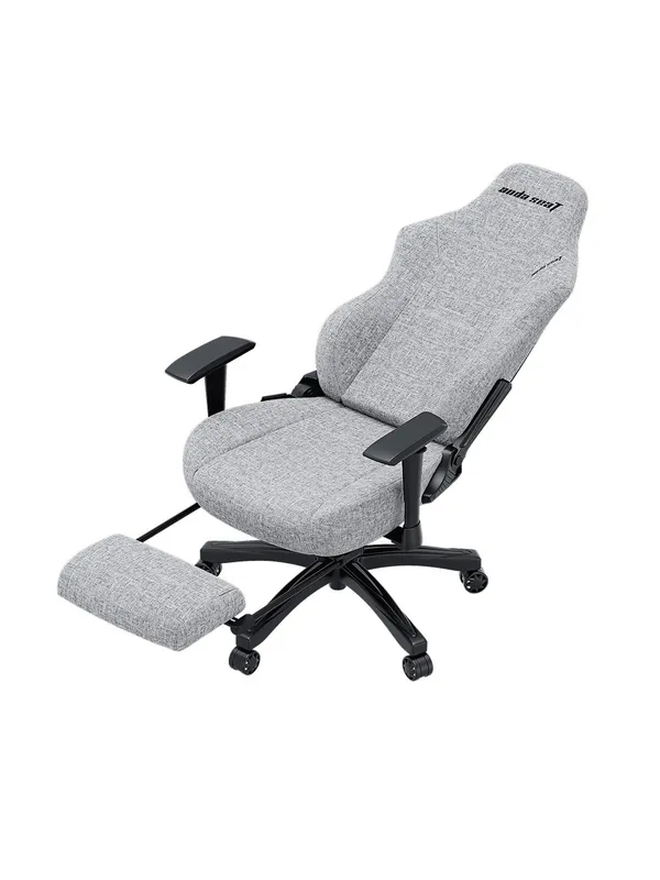 Игровое кресло Anda Seat Luna Pro, с подголовником, наклон спинки, Gray Fabric, ткань EverSoft — фото 6