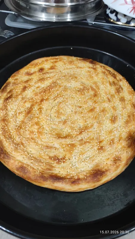 Слоёная лепёшка (патир) 2
