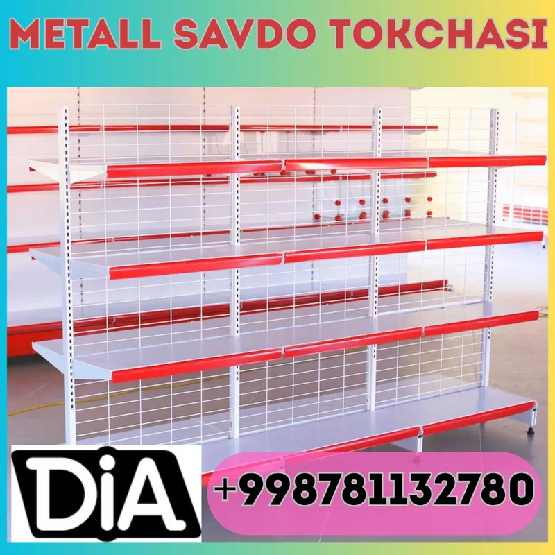 Стеллажи металлические для магазина, savdo tokcha, polka Стеллажи металлические для магазина, savdo tokcha, polka