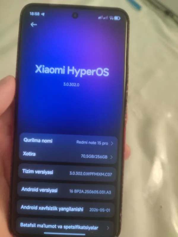 Redmi note 15 pro 4G 5