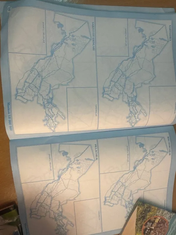 8-sinf Geografiya atlas va yozuvsiz xarita — фото 4