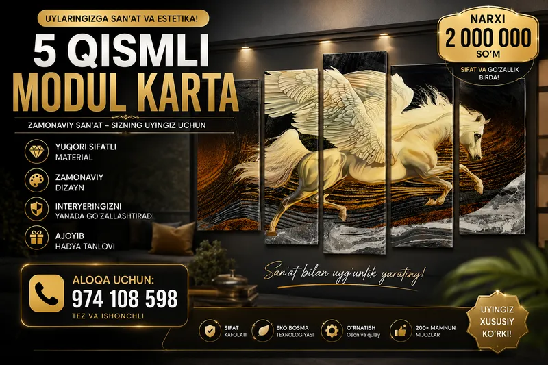 Zamonaviy 5 qismli modul karta 1 Zamonaviy 5 qismli modul karta 1