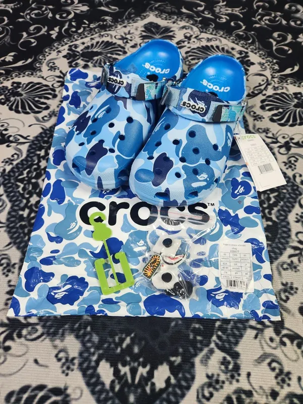 тапочки Bape crocs тапочки Bape crocs