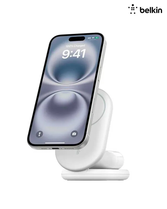 Беспроводная зарядка Belkin 2-in-1 Magnetic Foldable Wireless Charger — фото 1 Беспроводная зарядка Belkin 2-in-1 Magnetic Foldable Wireless Charger — фото 1