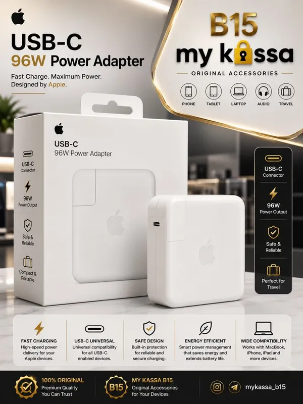 Apple 96W USB-C Power Adapter • Dastavka • New Apple 96W USB-C Power Adapter • Dastavka • New