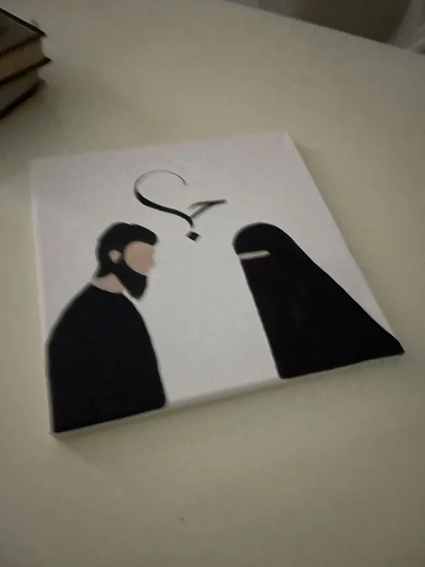 Islomiy mavzuda chizilgan minimalist kartina 2 Islomiy mavzuda chizilgan minimalist kartina 2