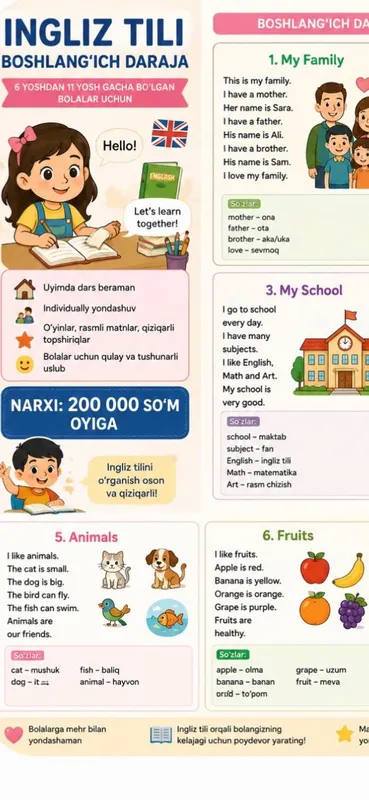 Ingliz tili kursi Ingliz tili kursi