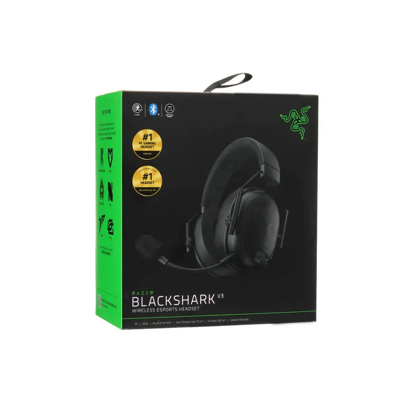 ! Беспроводная игровая гарнитура Razer BlackShark V3 (Black) — фото 2