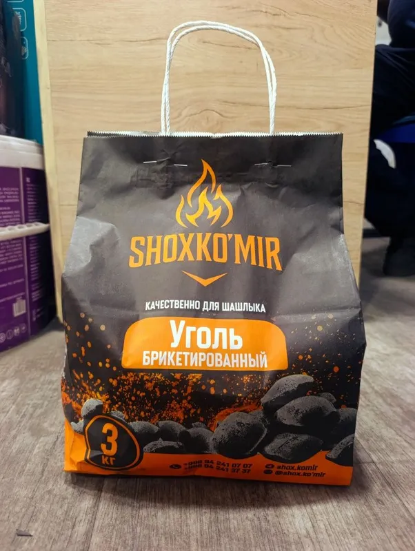Shashlik uchun koʻmir sifatli uzoq ynadi 2kg 2.5kg 3kg узок ёнади сифа — фото 5