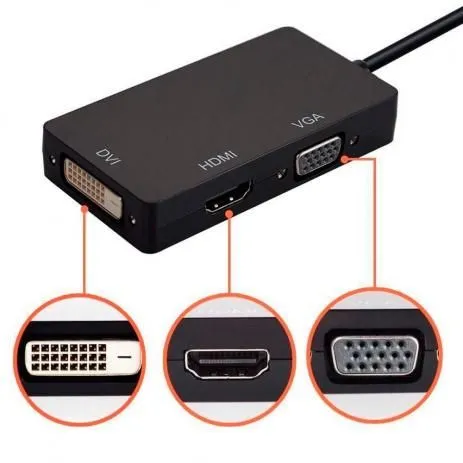 Chegirma! Mini display port dan hdmi / vga / dvi adapter 3 Chegirma! Mini display port dan hdmi / vga / dvi adapter 3
