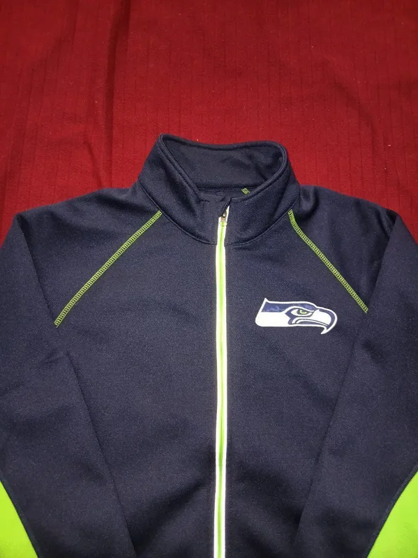 Из США, стильная утеплённая кофта на молнии, бренда Seattle Seahawks. — фото 1 Из США, стильная утеплённая кофта на молнии, бренда Seattle Seahawks. — фото 1