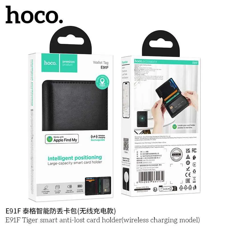 Hoco E91F Wallet Tag Смарт держатель картхолдер с защитой от потери — фото 7