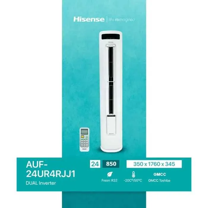 Колонный Кондиционер Hisense 24 inverter есть on/off ! 24/7 установка — фото 1