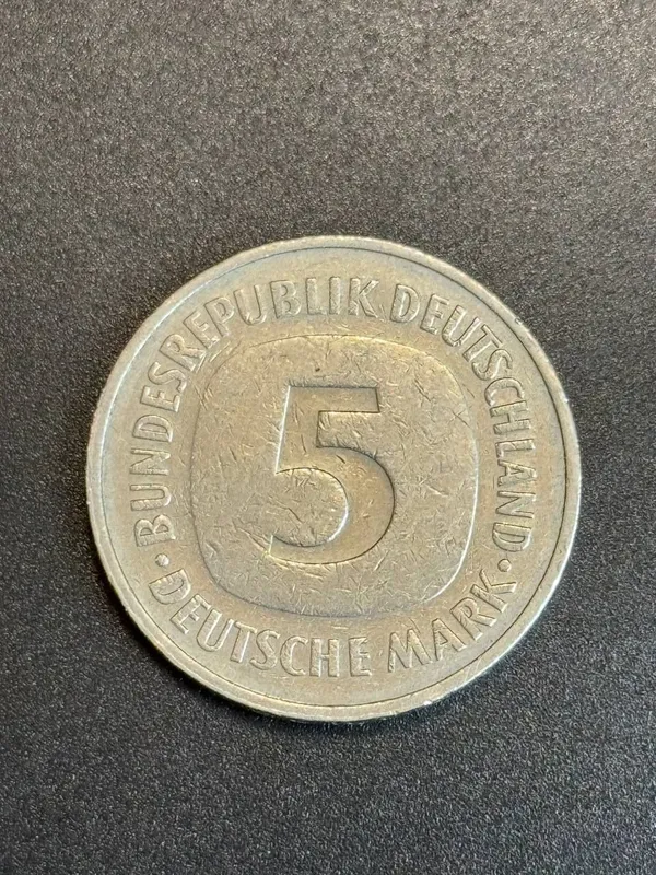 5 марк 1987 год монета нумизматика колекционирован 2