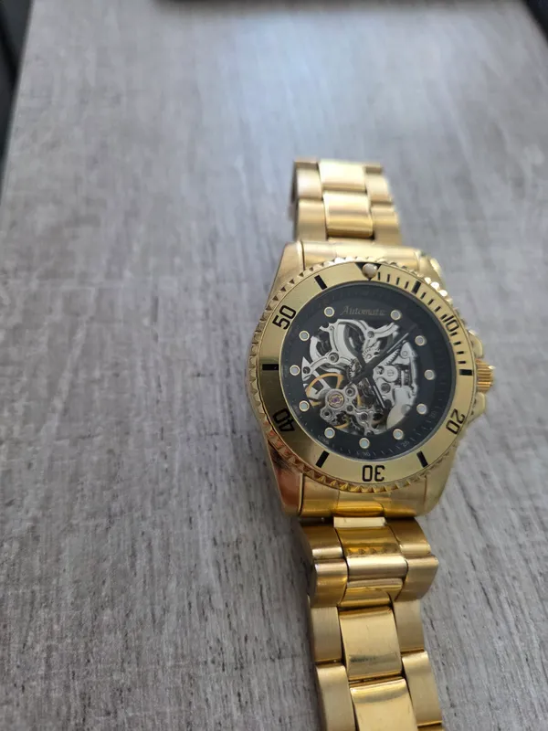 Automatic Mechanical Skeleton Dial Analog Watch
