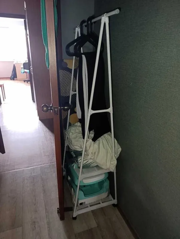 Вешалка напольная для одежды в прихожую, рейл для одежды, напольный 4 Вешалка напольная для одежды в прихожую, рейл для одежды, напольный 4