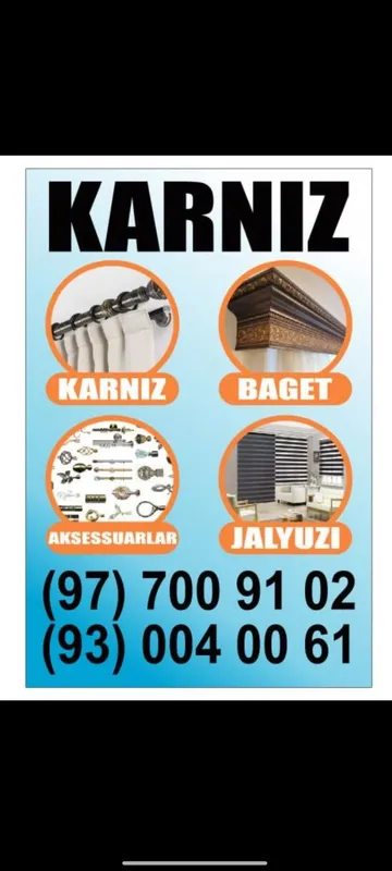 Karniz jalyuzi ustanofka xizmati