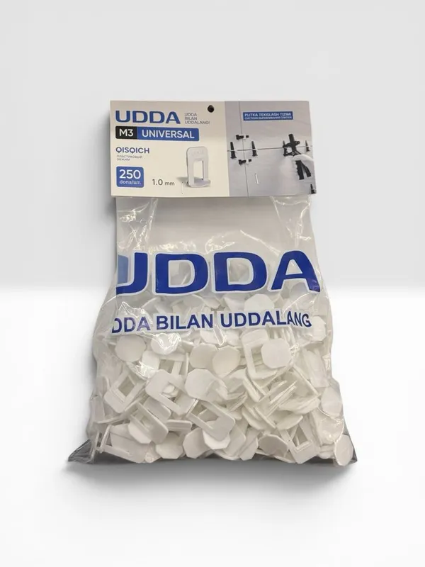 UDDA M3 Universal 1.0 mm plitka tekislash qisqichi 250 dona