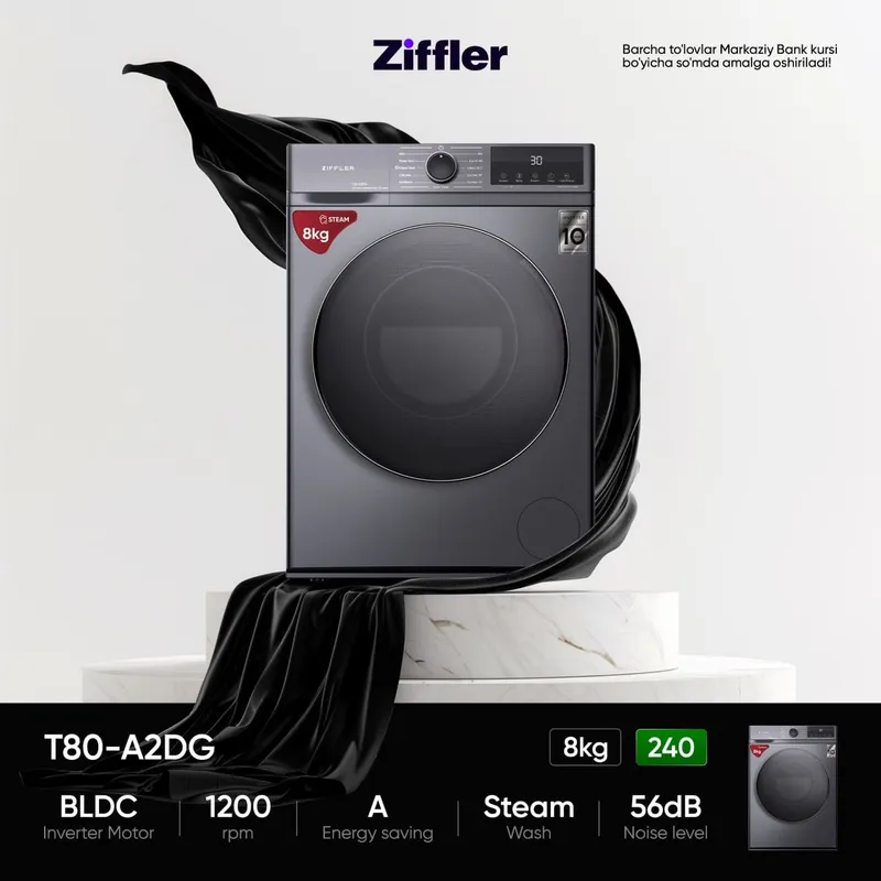 Стиральная машина ZIFFLER 8/240 10/300 — фото 1