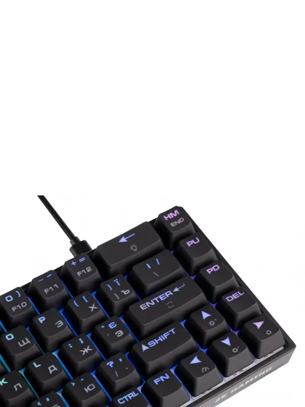 Механическая клавиатура 2E Gaming KG380 (68 кнопок, RGB, проводная/беспроводная, Red Switch) — фото 7