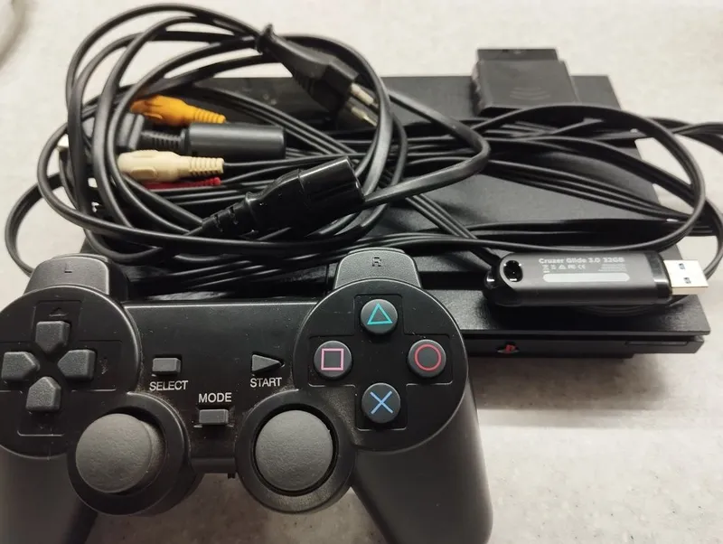 Игровая приставка Playstation 2 slim 32gb 1 Игровая приставка Playstation 2 slim 32gb 1