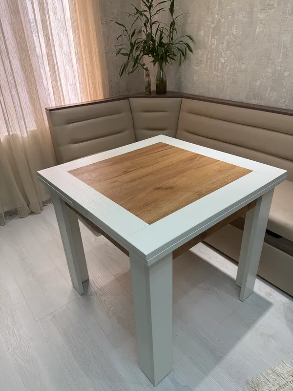 Кухонный раскладной обеденный стол 1,50х90 (90х90) 6