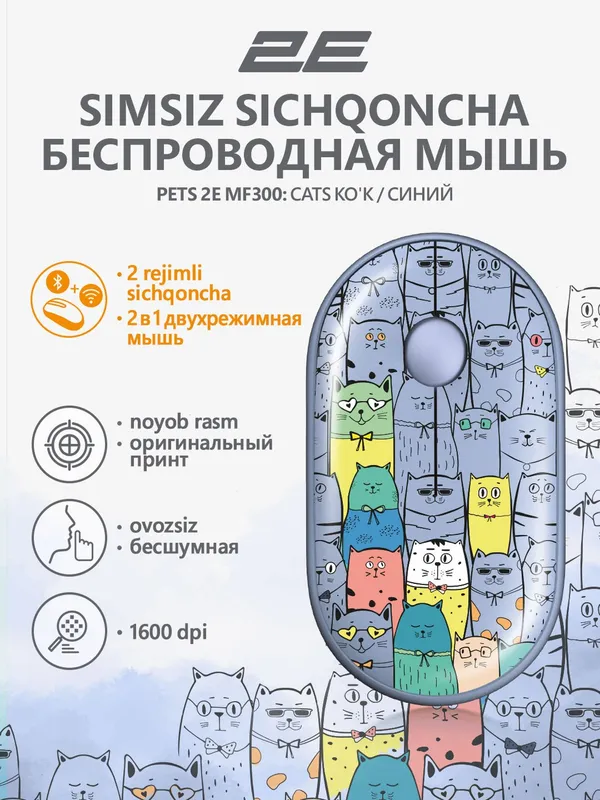 Бесшумная беспроводная мышка для компьютера и ноутбука Бесшумная беспроводная мышка для компьютера и ноутбука