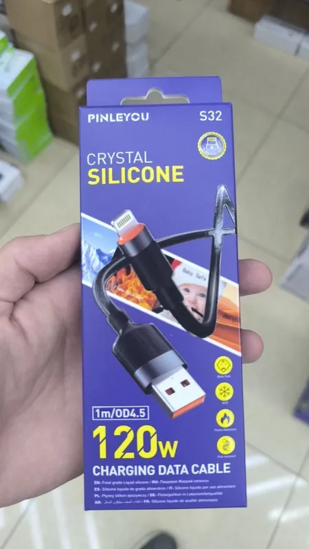 Type-C kabel, 120W tezkor zaryad, 1m.