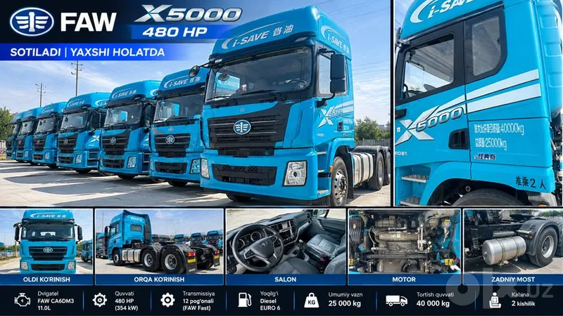 FAW X5000 — 480 HP | 2023-YIL | SOTILADI! 1 FAW X5000 — 480 HP | 2023-YIL | SOTILADI! 1