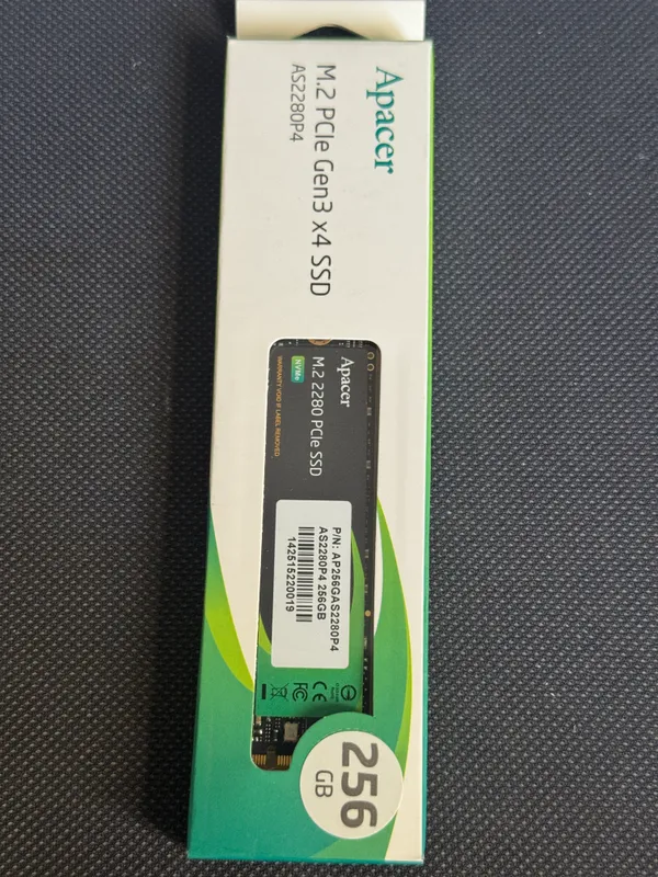 SSD M2 NVme Apacer 256Gb